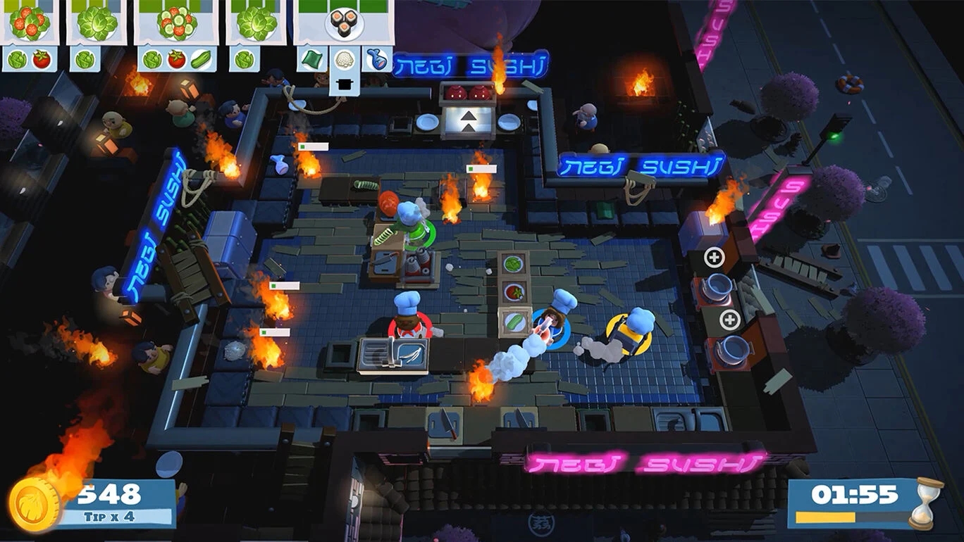 胡闹厨房2 Overcooked 2|官方中文|本体+1.0.16补丁+5DLC|NSZ|原版|