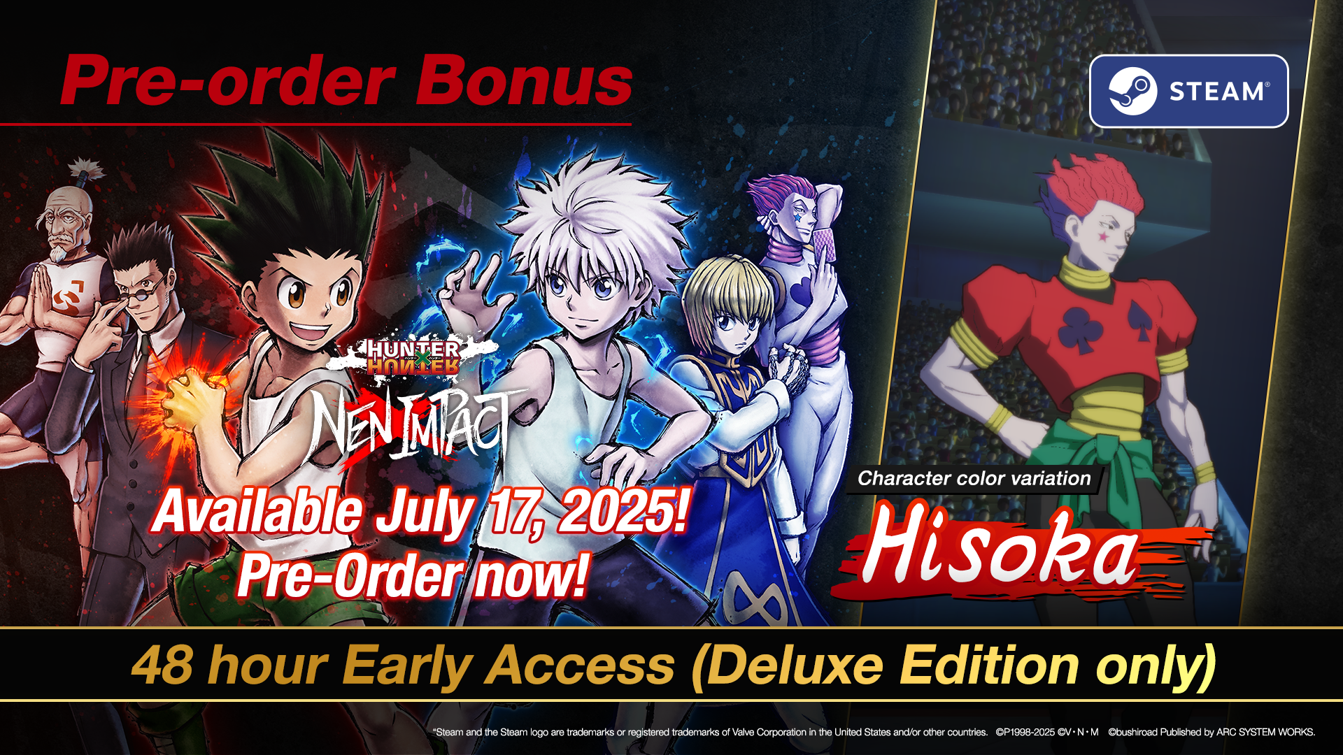 全职猎人 念力冲击 HUNTER×HUNTER NEN|官方中文|1.0.2升补+4DLC|NSZ|原版|